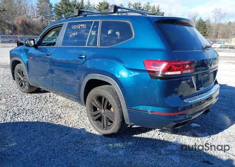 2022 Volkswagen Atlas 3.6L V6 Sel R-Line Black from USA, damaged, VIN 1V2SR2CA7NC559290